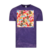 Cloud Purple back to school seamless pattern 2 (3600x3600) Vintage Tee - AdoDesignShop