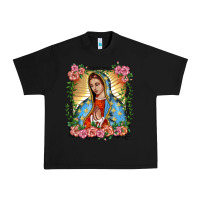 Black lady of guadalupe portrait Urban Heavy Tee - BarkalooDesign