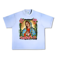 Grape Ice lady of guadalupe portrait Urban Heavy Tee - BarkalooDesign