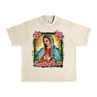 Sandshell lady of guadalupe portrait Urban Heavy Tee - BarkalooDesign