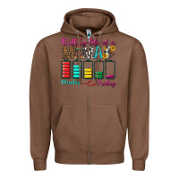 Chestnut Battery Life Of A Mama Zipper Hoodie - BundleAndBundleShop
