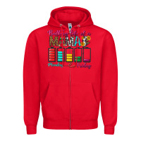 Red Battery Life Of A Mama Zipper Hoodie - BundleAndBundleShop