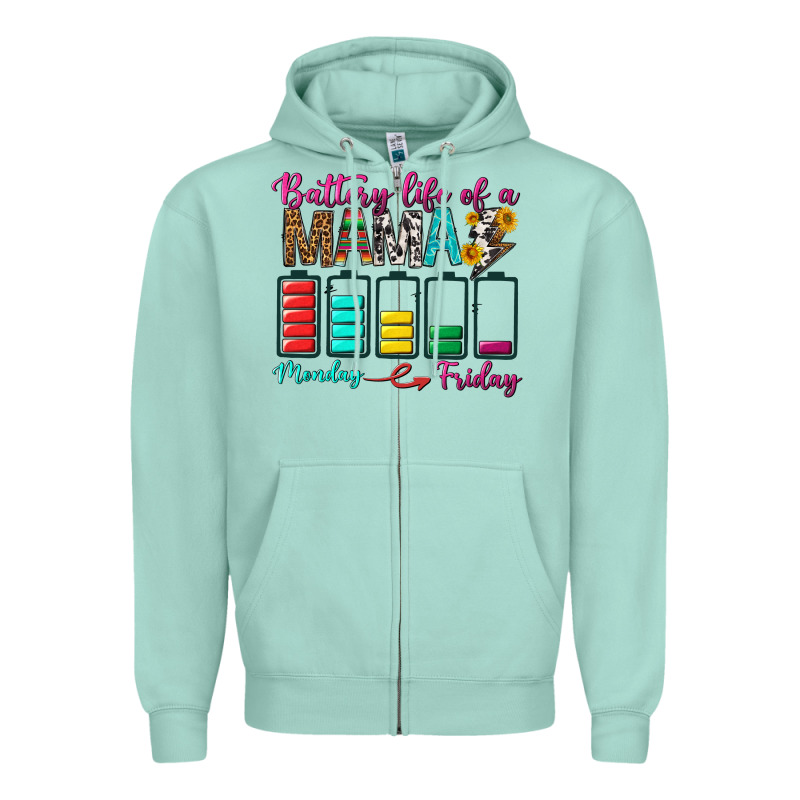 Battery Life Of A Mama Zipper Hoodie by BundleAndBundleShop | Teevron