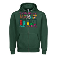 Sports Green Battery Life Of A Mama Zipper Hoodie - BundleAndBundleShop