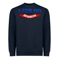 Navy Let's Go Brandon Heavyweight Sweatshirt - Jasminsmagicworld