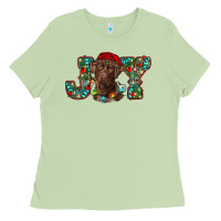 Matcha labrador retriever christmas joy Ladies Tee - RanaPortraitStore