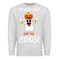 Dove Grey I'm Just Here For The Boos Premium Sweatshirt - Bettercallsaul