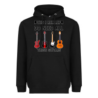 Black Yes I Really Do Need All These Guitars Heavyweight Hoodie - Bettercallsaul
