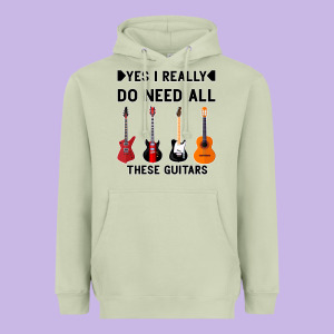 Yes I Really Do Need All These Guitars Heavyweight Hoodie Designed By Bettercallsaul