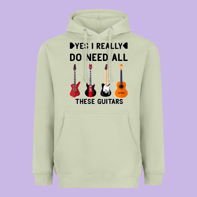Yes I Really Do Need All These Guitars Heavyweight Hoodie Designed By Bettercallsaul