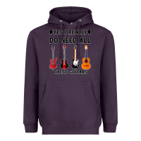 Plum Yes I Really Do Need All These Guitars Heavyweight Hoodie - Bettercallsaul