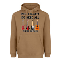 Toasted Coconut Yes I Really Do Need All These Guitars Heavyweight Hoodie - Bettercallsaul
