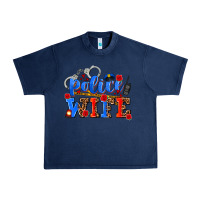 Navy police wife Urban Heavy Tee - AdoDesignShop