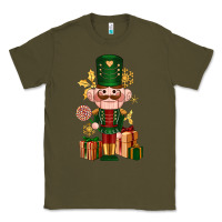 Army Green Christmas Nutcracker Classic Tee - NancyCooperArtShop