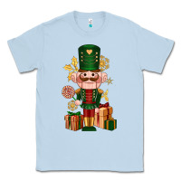 Dusty Blue Christmas Nutcracker Classic Tee - NancyCooperArtShop