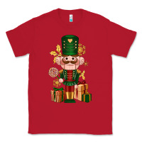 Red Christmas Nutcracker Classic Tee - NancyCooperArtShop