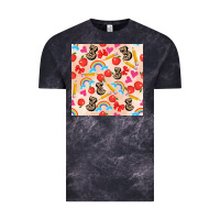 Cloud Black back to school seamless pattern 3 (3600x3600) Vintage Tee - AdoDesignShop
