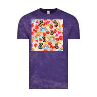 Cloud Purple back to school seamless pattern 3 (3600x3600) Vintage Tee - AdoDesignShop