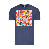 Vintage Denim back to school seamless pattern 3 (3600x3600) Vintage Tee - AdoDesignShop