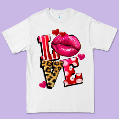 Love Lips Premium Tee Designed By Fadigitalartstudio