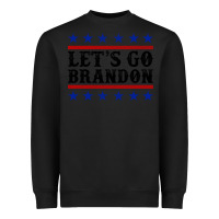 Black Let's Go Brandon American Flag Heavyweight Sweatshirt - Jasminsmagicworld