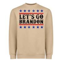 Mushroom Let's Go Brandon American Flag Heavyweight Sweatshirt - Jasminsmagicworld