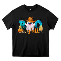 Black Boo Y'all Heavy Core Tee - texasbilliewilder