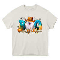 Cream Boo Y'all Heavy Core Tee - texasbilliewilder