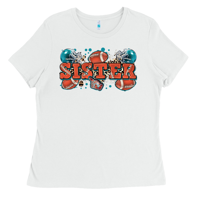 Sister American Football Ladies Tee by Zillion Design Studio | Teevron