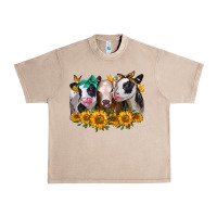 French Oak sunflower heifers Urban Heavy Tee - Jasminsmagicworld
