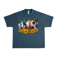 Midnight Navy sunflower heifers Urban Heavy Tee - Jasminsmagicworld