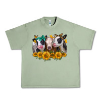 Oil Green sunflower heifers Urban Heavy Tee - Jasminsmagicworld