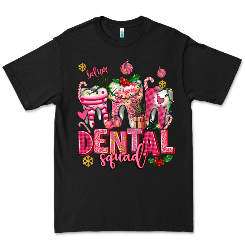 Pink Christmas Teeth Dental Squad Premium Tee by AdoDesignShop | Teevron