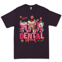 Plum pink christmas teeth dental squad Premium Tee - AdoDesignShop