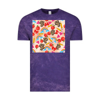 Cloud Purple back to school seamless pattern 4 (3600x3600) Vintage Tee - AdoDesignShop