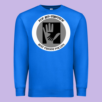 Pop Pop And Grandson Best Friends For Life Premium Sweatshirt Designed By Bettercallsaul