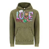 Vintage Olive love nurse Vintage Hoodie - BundleAndBundleShop