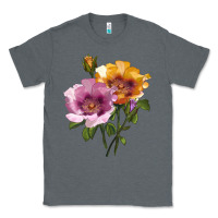 Charcoal Heather In Your Eyes Rose Classic Tee - LillyAllenDesigns