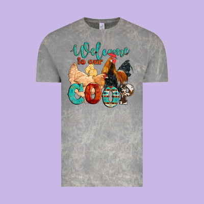 Welcome To Our Coop Vintage Tee Designed By Artiststas