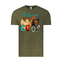 Vintage Olive welcome to our coop Vintage Tee - Artiststas
