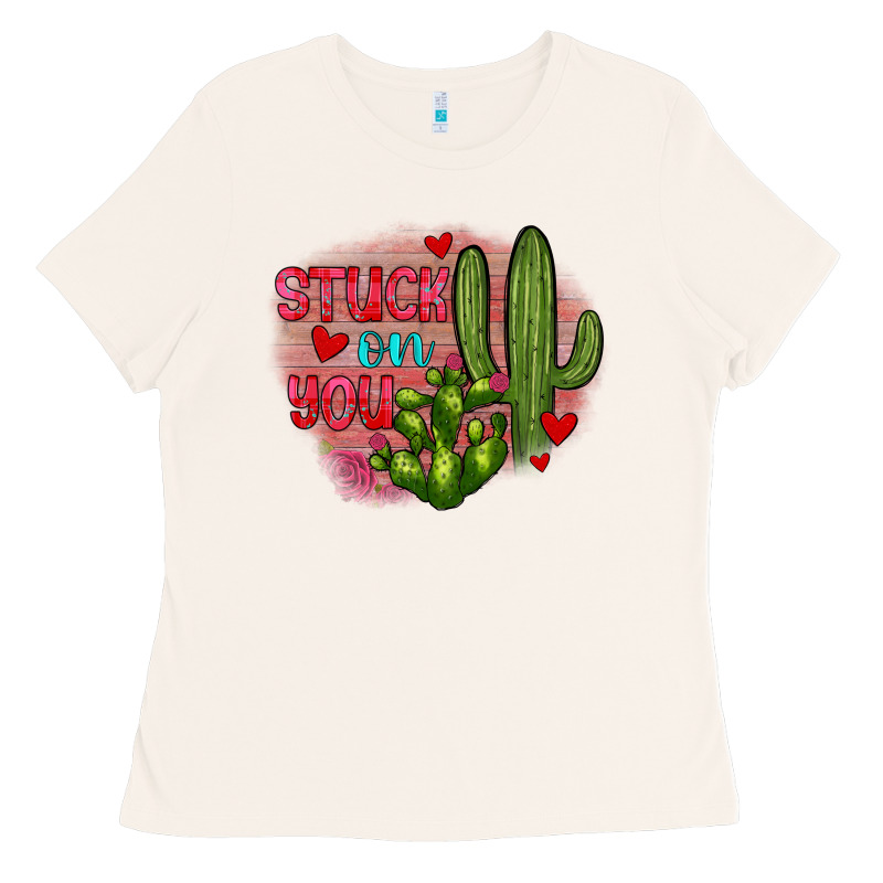 Stuck On You Cactus Ladies Tee by JahusDesignShop | Teevron