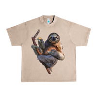 French Oak Sloth Urban Heavy Tee - LillyAllenDesigns