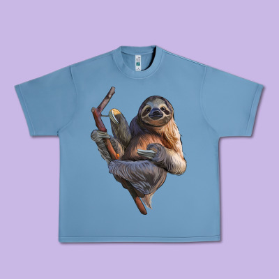 Sloth Urban Heavy Tee Designed By Lillyallendesigns