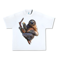 White Sloth Urban Heavy Tee - LillyAllenDesigns