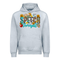 Heather Grey speech therapist Urban Hoodie - OliviaCreatesArt