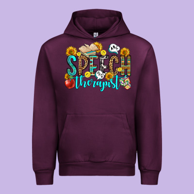 Speech Therapist Urban Hoodie Designed By Oliviacreatesart