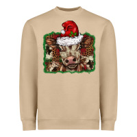 Mushroom Christmas background baby calf Heavyweight Sweatshirt - BarkalooDesign