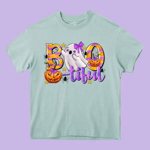 Boo-tiful Heavy Core Tee Designed By Texasbilliewilder