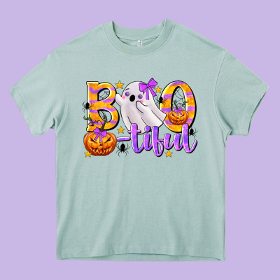 Boo-tiful Heavy Core Tee Designed By Texasbilliewilder