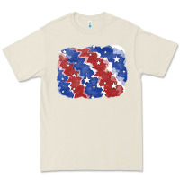 Bone Patriotic tie dye background Premium Tee - CowGirlArtShop